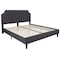 Flash Furniture King Size Dk Gray Fabric Platform Bed w/ Mattress SL-BM10-16-GG - alternate 3